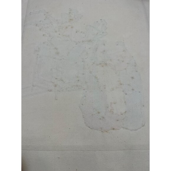 Vintage Korean Silk Embroidery Hanbok Wedding Scene with Gama Palanquin Panel - Picture 6 of 6